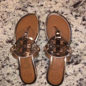 Tory Burch Rose Gold Sandals ( BRAND NEW!)